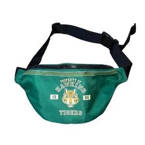 STRANGER THINGS LE 1986 HAWKINS TIGERS FANNY PACK BAG belt bag green/yellow